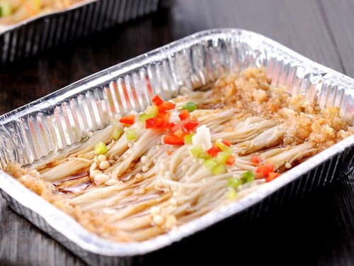 调楼镇锡纸烤金针菇